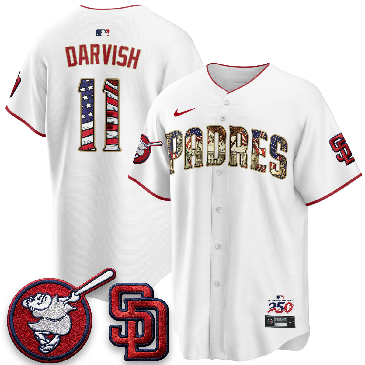 SD 2026 Independence Day USA Vapor Limited Jersey - Stitched-DTD
