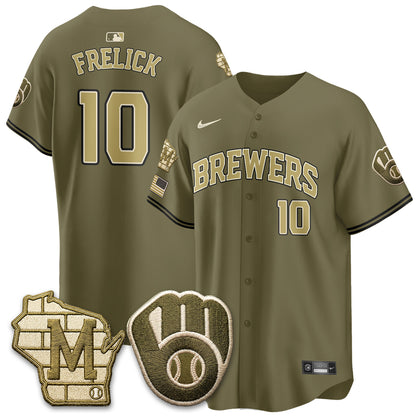 MIL New Era Olive 2026 Armed Forces Day Jersey - All Stitched-DTD