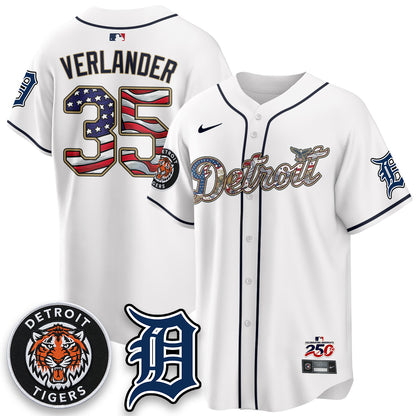 DET 2026 Independence Day USA Vapor Limited Jersey - Stitched-DTD