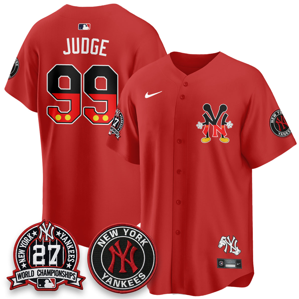 NYY x Mouse Vapor Limited Jersey - Stitched-DTD