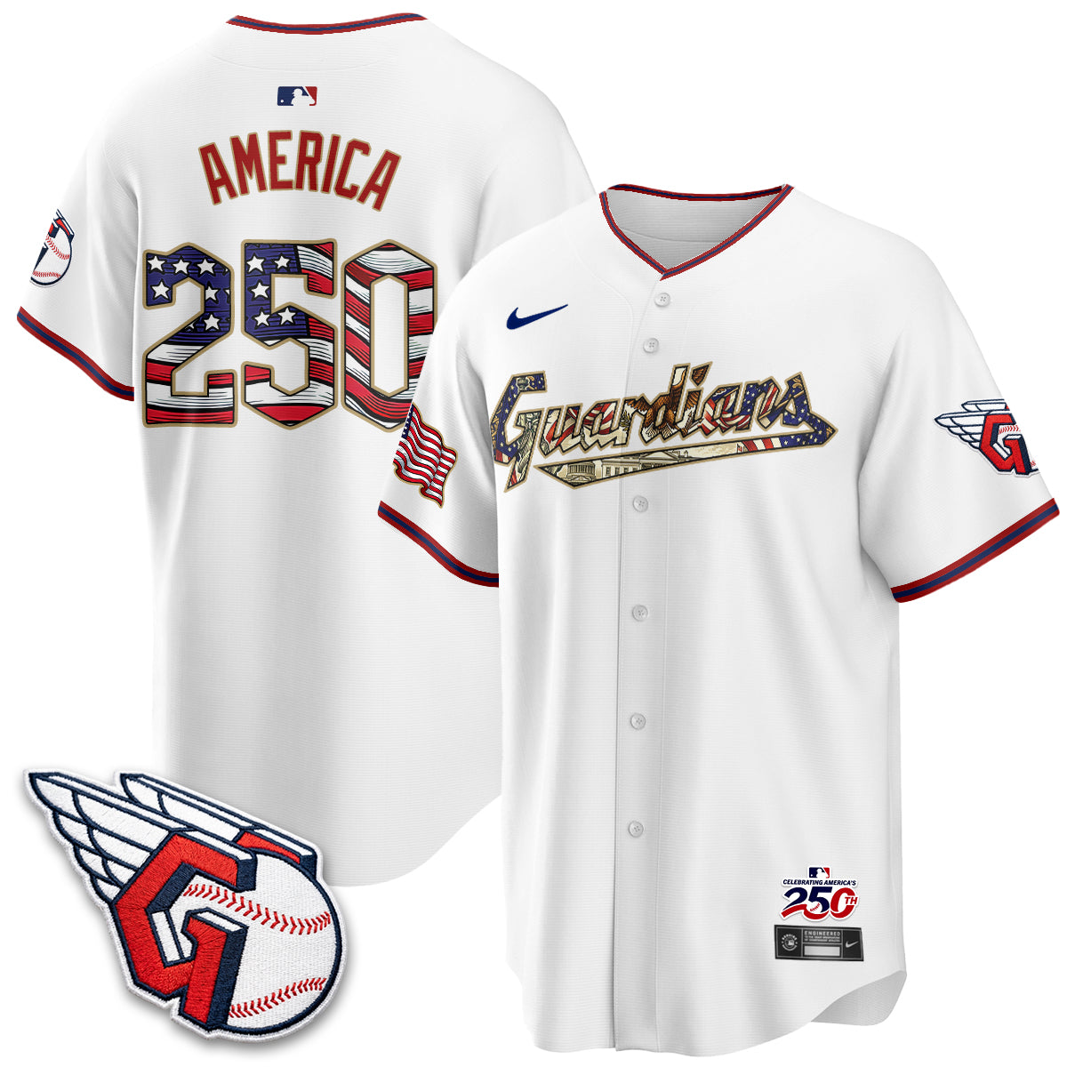 CLE 2026 Independence Day USA Vapor Jersey - Stitched-DTD
