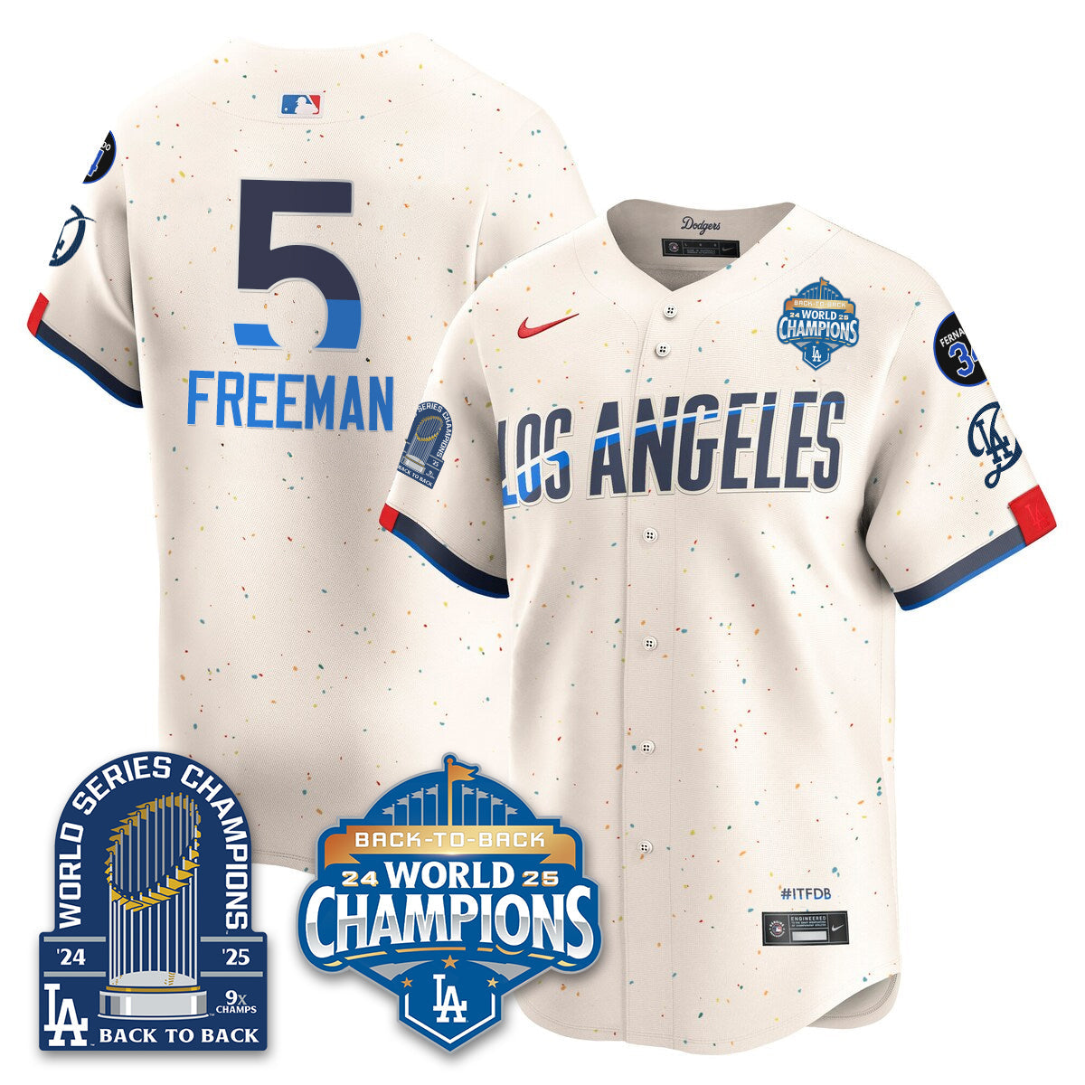 LAD Alternate  Vapor Limited Jersey - 9x Champs - All Stitched-DTD