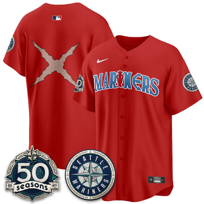 SEA x Japanese Cartoon Vapor Limited Jersey - Stitched-DTD