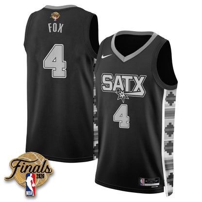 SAS 2026 NBA Western Conference Champions Vapor Jersey V2- Stitched-DTD