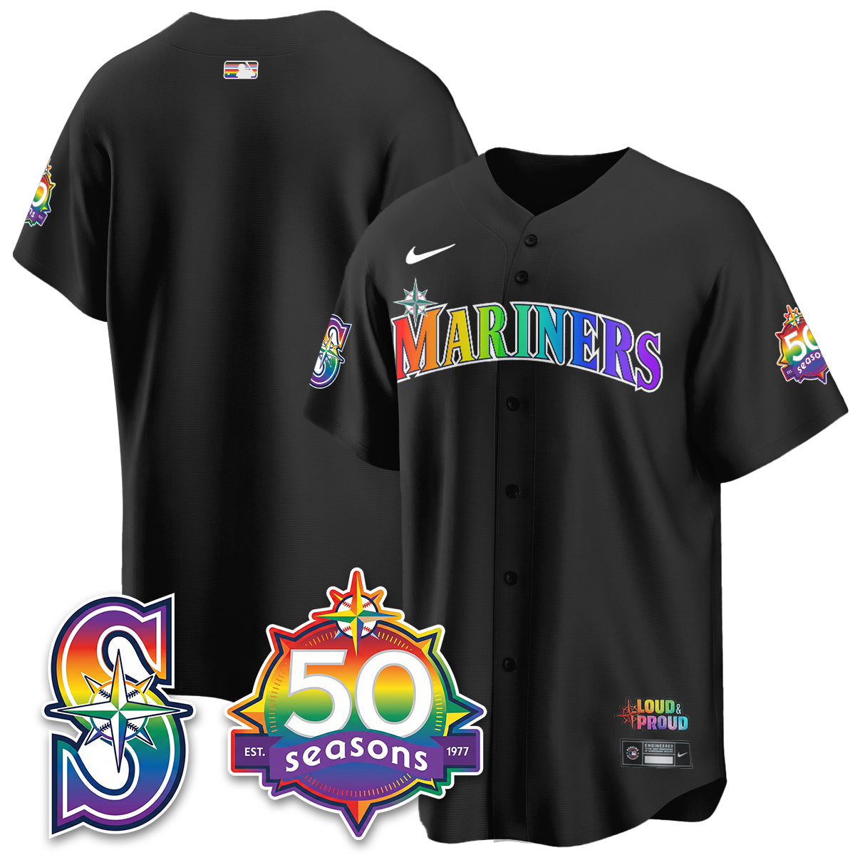 SEA Happy Pride Month Vapor Jersey - Stitched-DTD