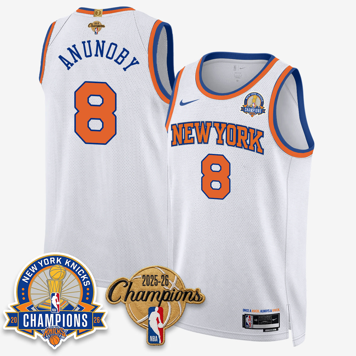 NYK 2026 Basketball Champions Special Edition Vapor Jersey V2- Stitched-DTD