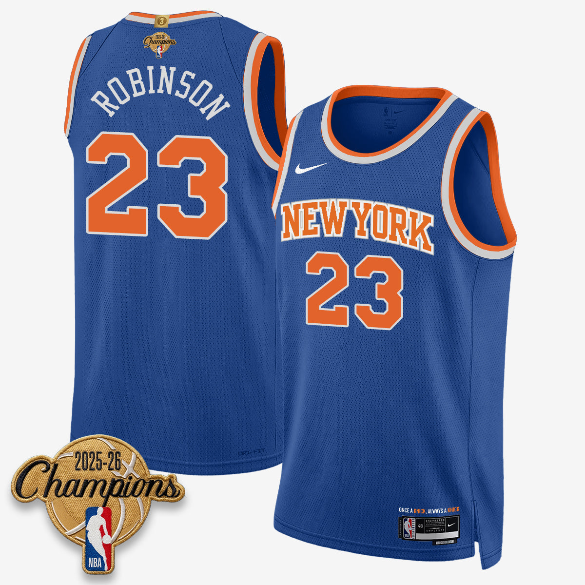 NYK 2026 Basketball Champions Vapor Jersey V2- Stitched-DTD