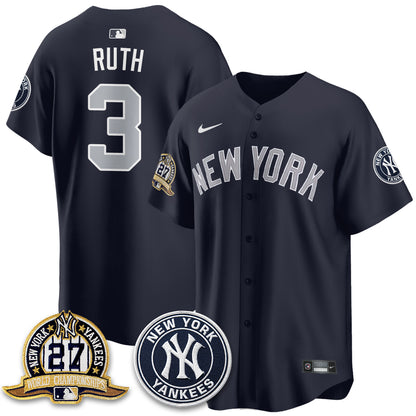 NYY Alternate Jersey - All Stitched-DTD