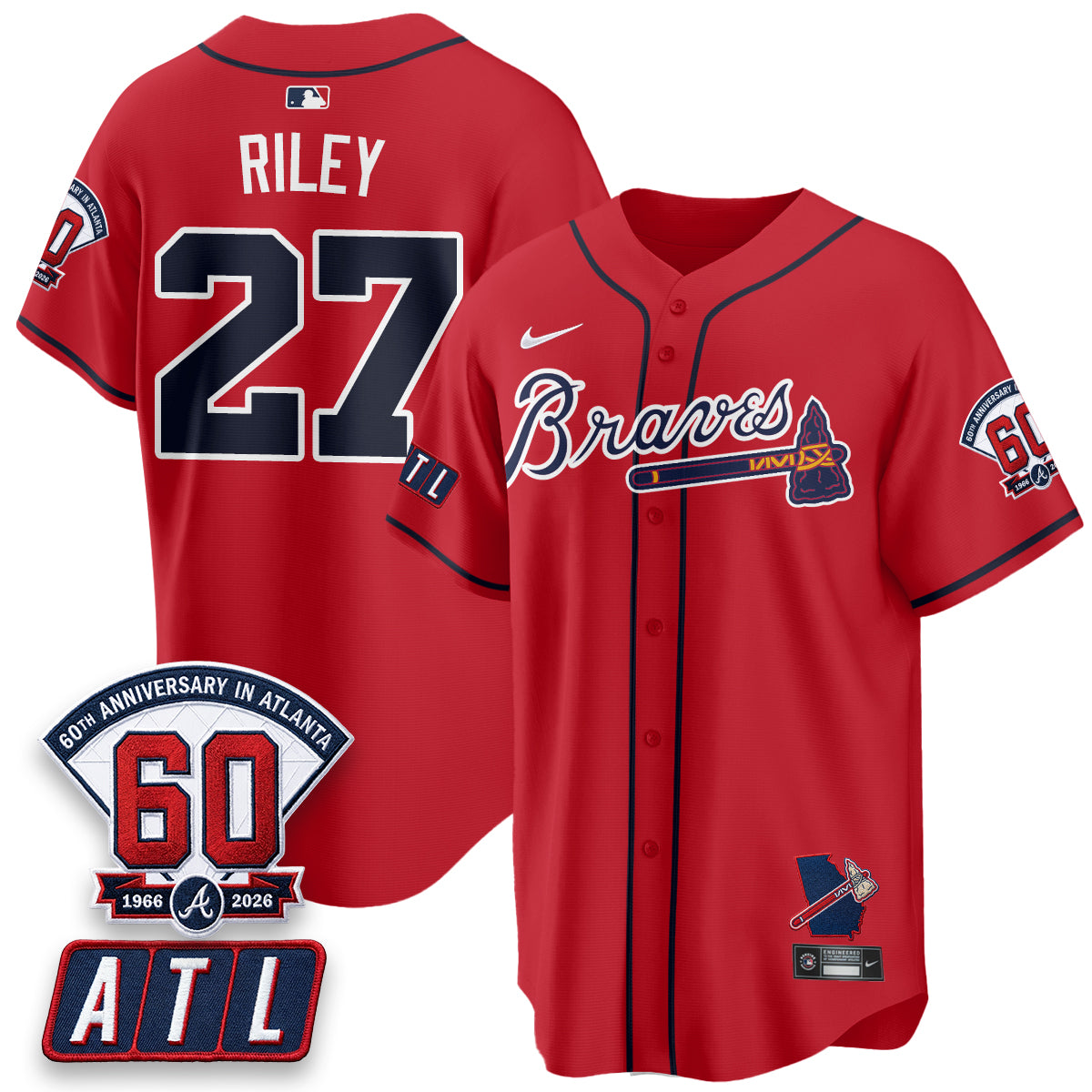 ATL 2026 60th Anniversary Vapor Limited Jersey - All Stitched-DTD