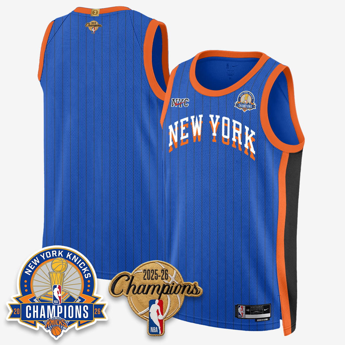 NYK 2026 Basketball Champions Special Edition Vapor Jersey V2- Stitched-DTD