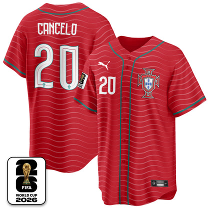 Portugal Soccer National Team x Baseball Vapor Limited Jersey - Stitched-DTD