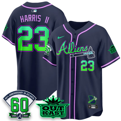 ATL x Atliens Cool Base Galaxy Version Jersey - Stitched-DTD