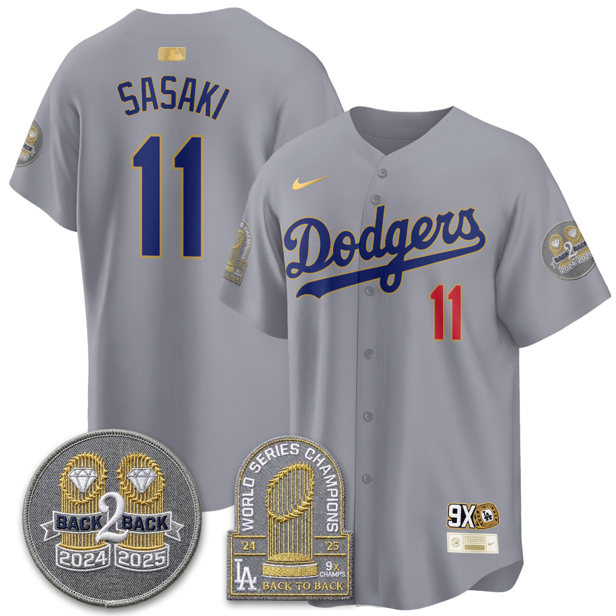 LAD Vapor Limited Jersey - Back to Back Champion - All Stitched-DTD