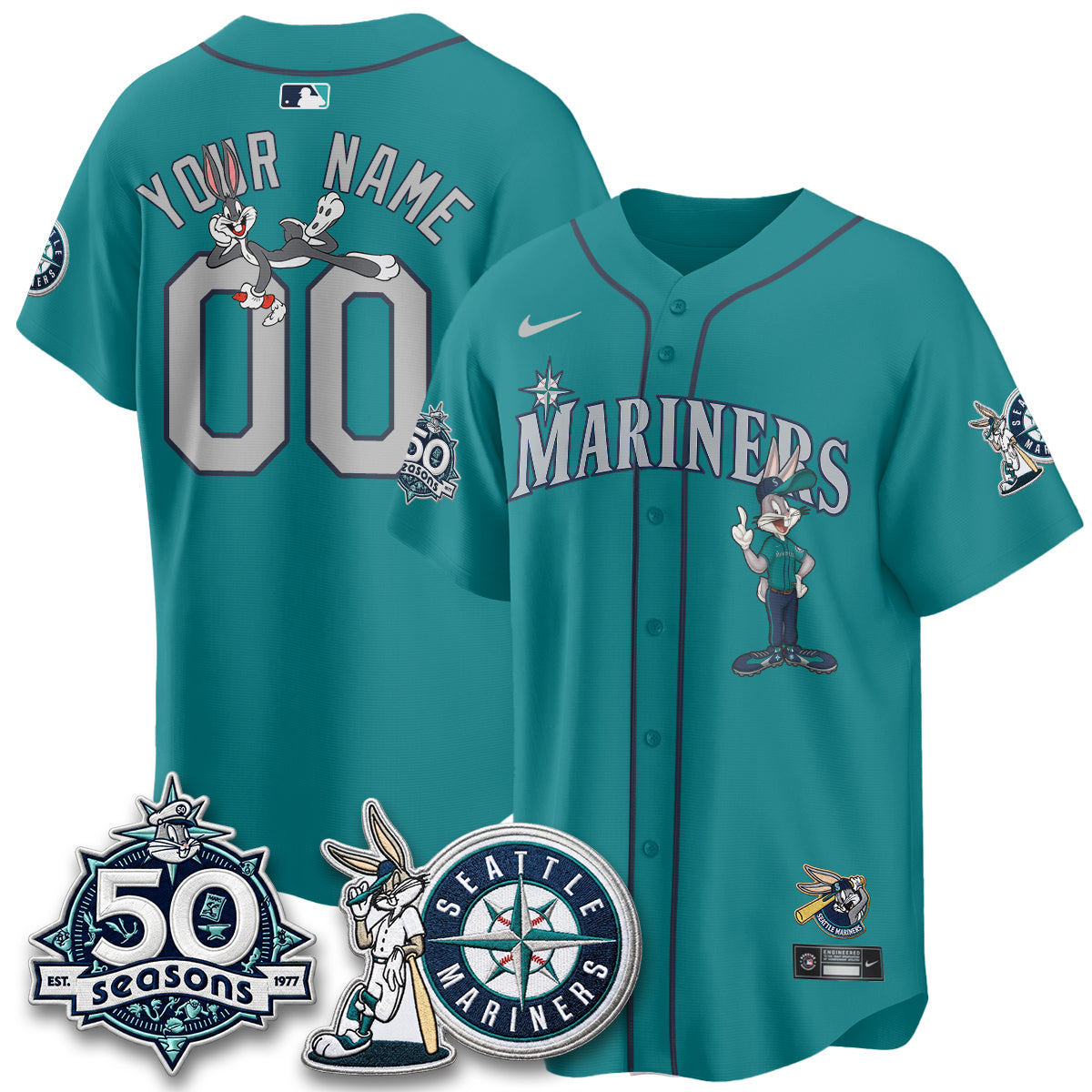 SEA x Bunny Vapor Premier Limited Custom Jersey - Stitched-DTD