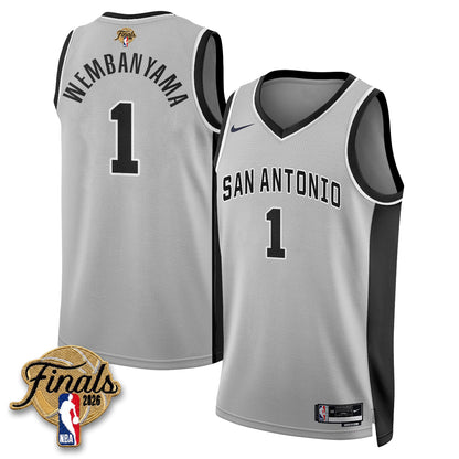 SAS 2026 NBA Western Conference Champions Vapor Jersey V2- Stitched-DTD