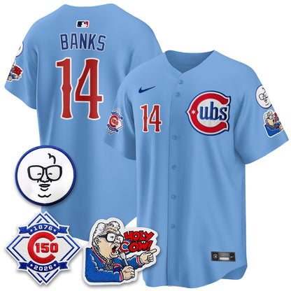 CHC 150th Anniversary Harry Caray Holy Cow Vapor Premier Limited Jersey - All Stitched V2-DTD