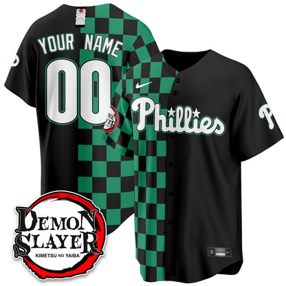 PHI Demon Slayer Vapor Limited Custom Jersey - Stitched-DTD