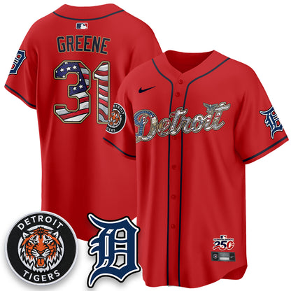DET 2026 Independence Day USA Vapor Limited Jersey - Stitched-DTD