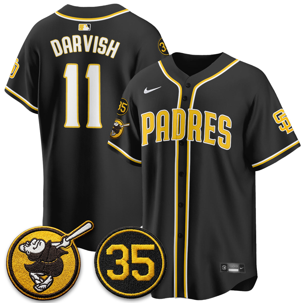 SD 2026 Black Out Style Limited Vapor Jersey - All Stitched-DTD