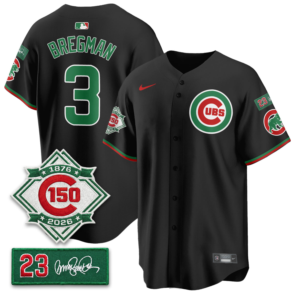CHC Limited Mexico Jersey - 150th Anniversary + Ryne Sandberg Tribute Patch All Stitched-DTD