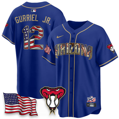 ARI 2026 Independence Day USA Vapor Limited Jersey - Stitched-DTD