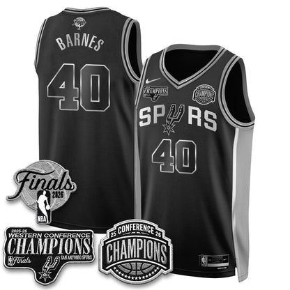 SAS 2026 NBA Western Conference Champions Vapor Special Edition Jersey - Stitched-DTD