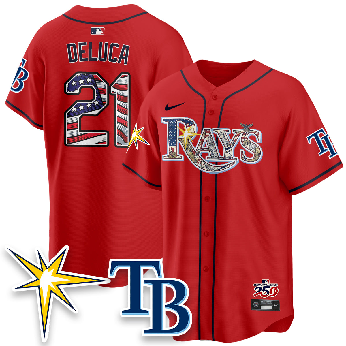 TB Independence Day USA 2026 Vapor Limited Jersey - Stitched-DTD