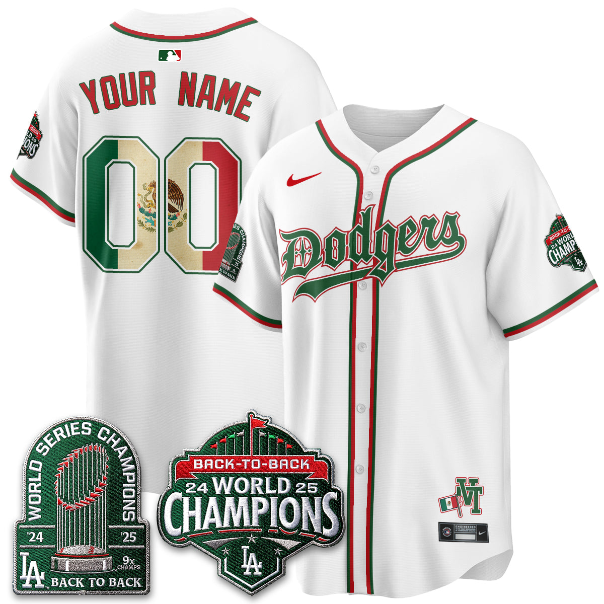 LAD x Mexico Style Vapor Custom Jersey - Stitched-DTD