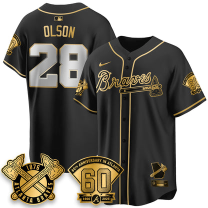ATL 60th Anniversary Special Edition Vapor Limited Jersey - All Stitched-DTD