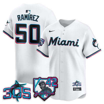 MIA 2026 Jackie Robinson New Era Vapor Limited Jersey - All Stitched-DTD