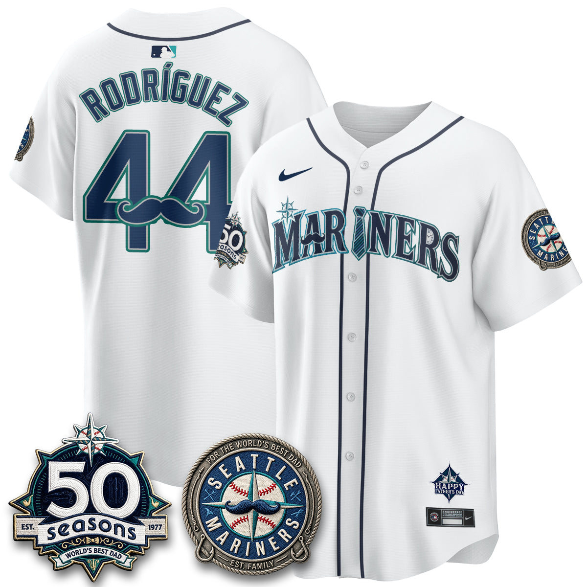SEA Happy Father's Day Vapor Jersey - Stitched-DTD