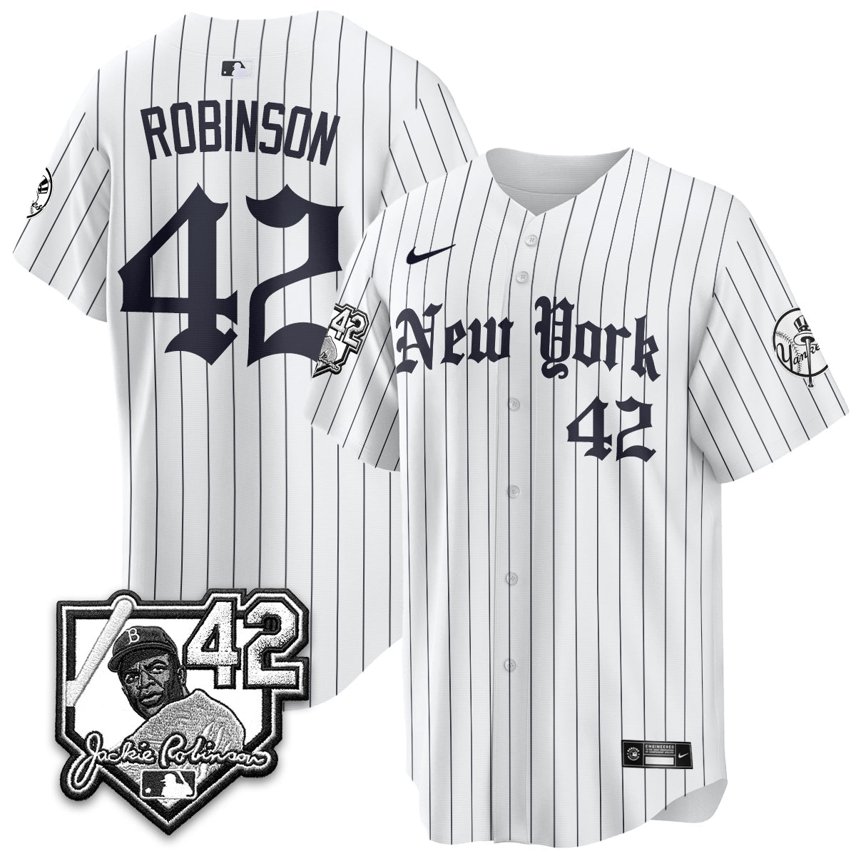 NYY 2026 Jackie Robinson Day Gothic Vapor Limited Jersey - All Stitched-DTD