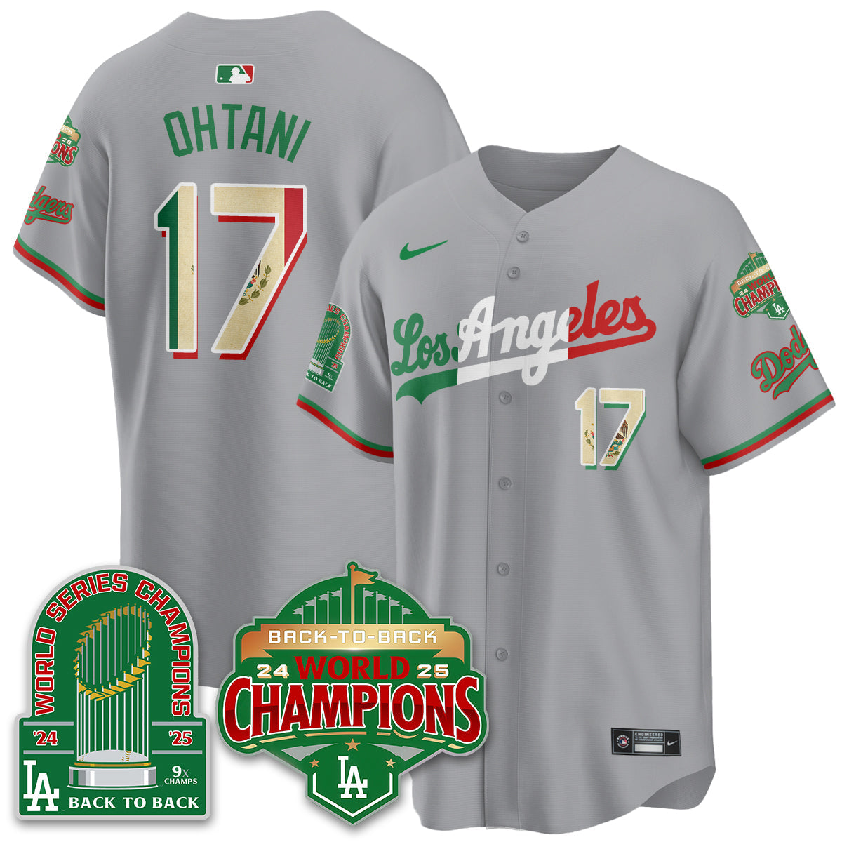 LAD Mexico Vapor Limited Jersey - 9x & B2B Champs - All Stitched-DTD