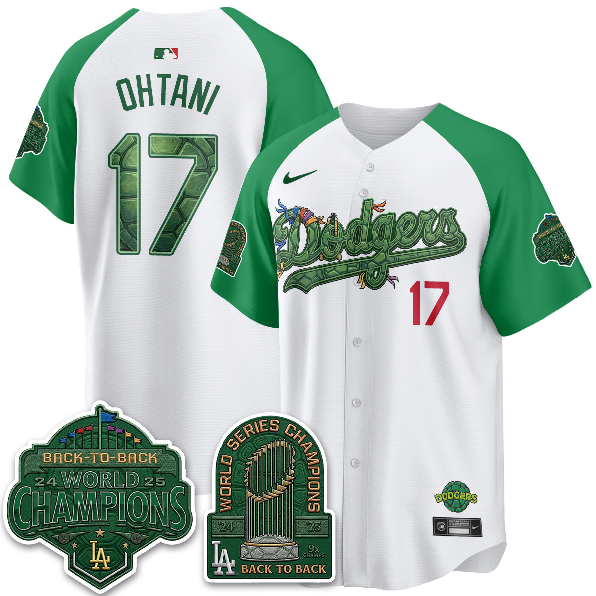 LAD x TMNT 2026 Vapor Jersey - Stitched-DTD
