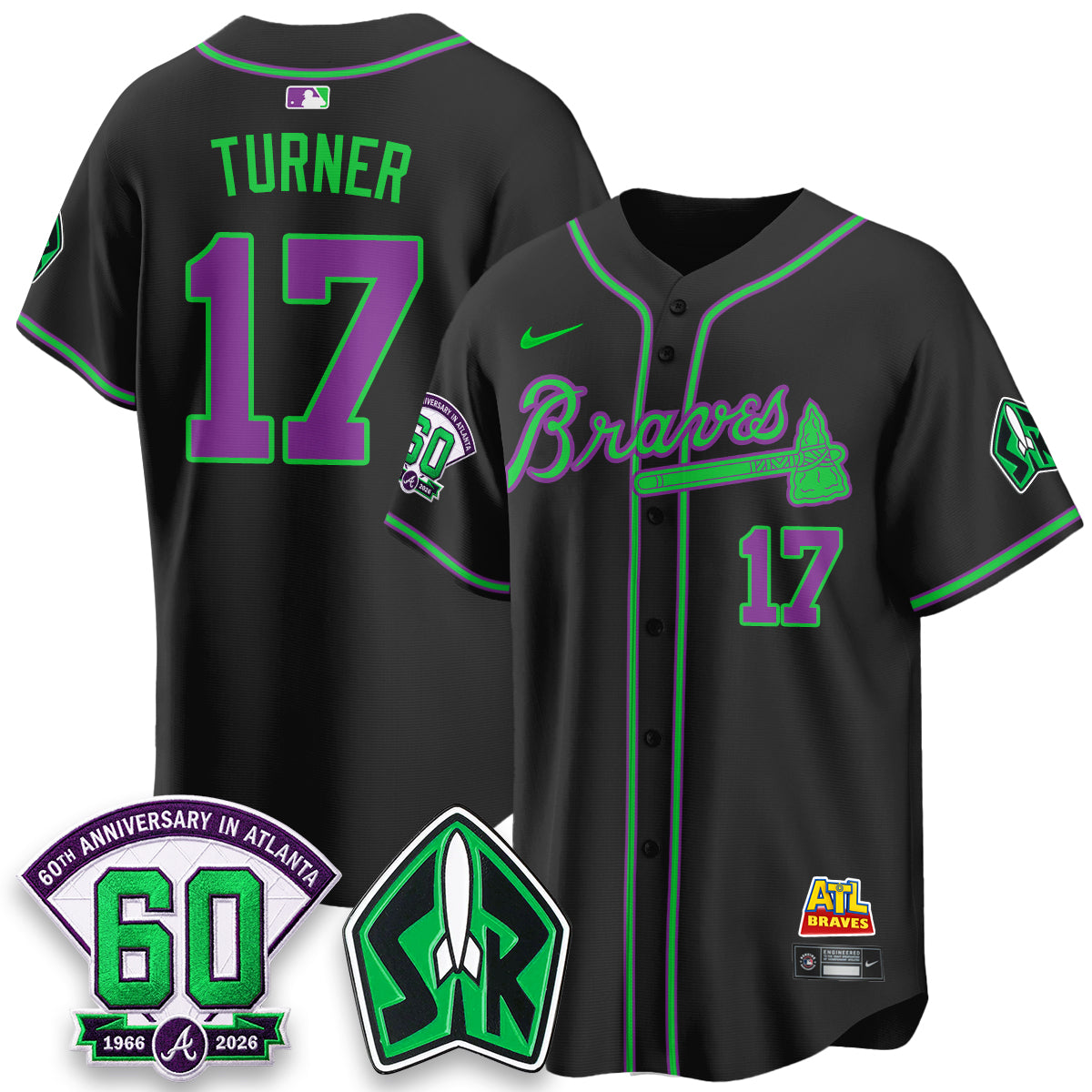 ATL 60th Anniversary Space Ranger Edition Vapor Limited Jersey - All Stitched-DTD