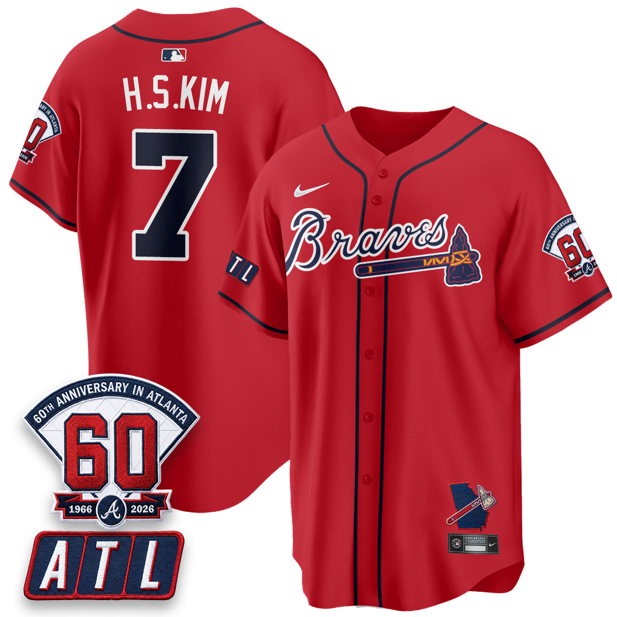 ATL 2026 60th Anniversary Vapor Limited Jersey - All Stitched-DTD