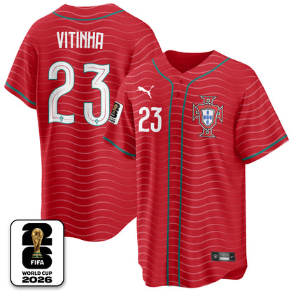 Portugal Soccer National Team x Baseball Vapor Limited Jersey - Stitched-DTD