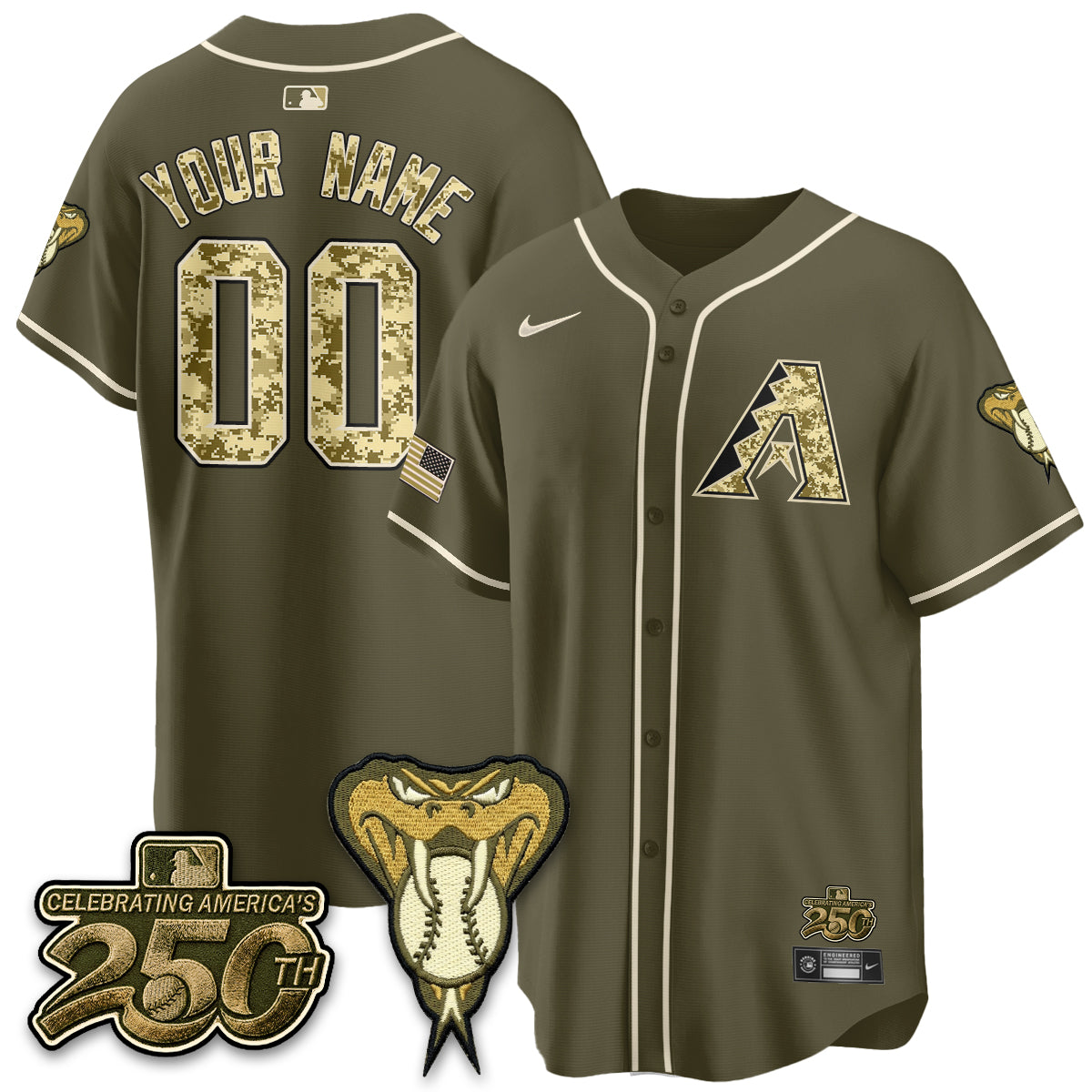 ARI Salute to Service 2026 Vapor Premier Limited Custom Jersey - All Stitched-DTD