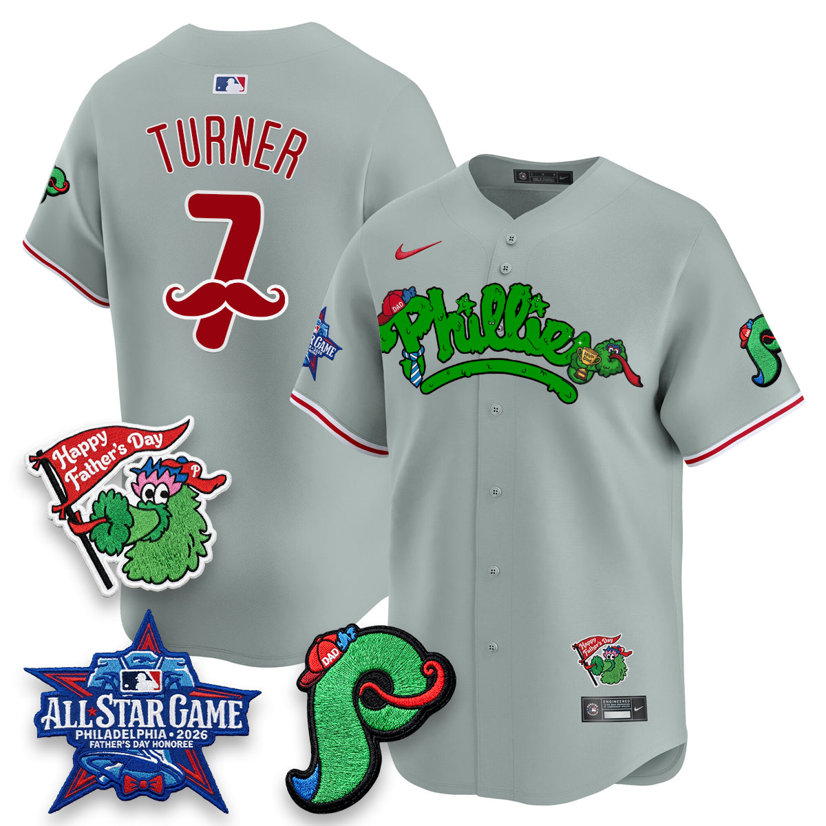 PHI Happy Father's Day Vapor Jersey - Stitched-DTD