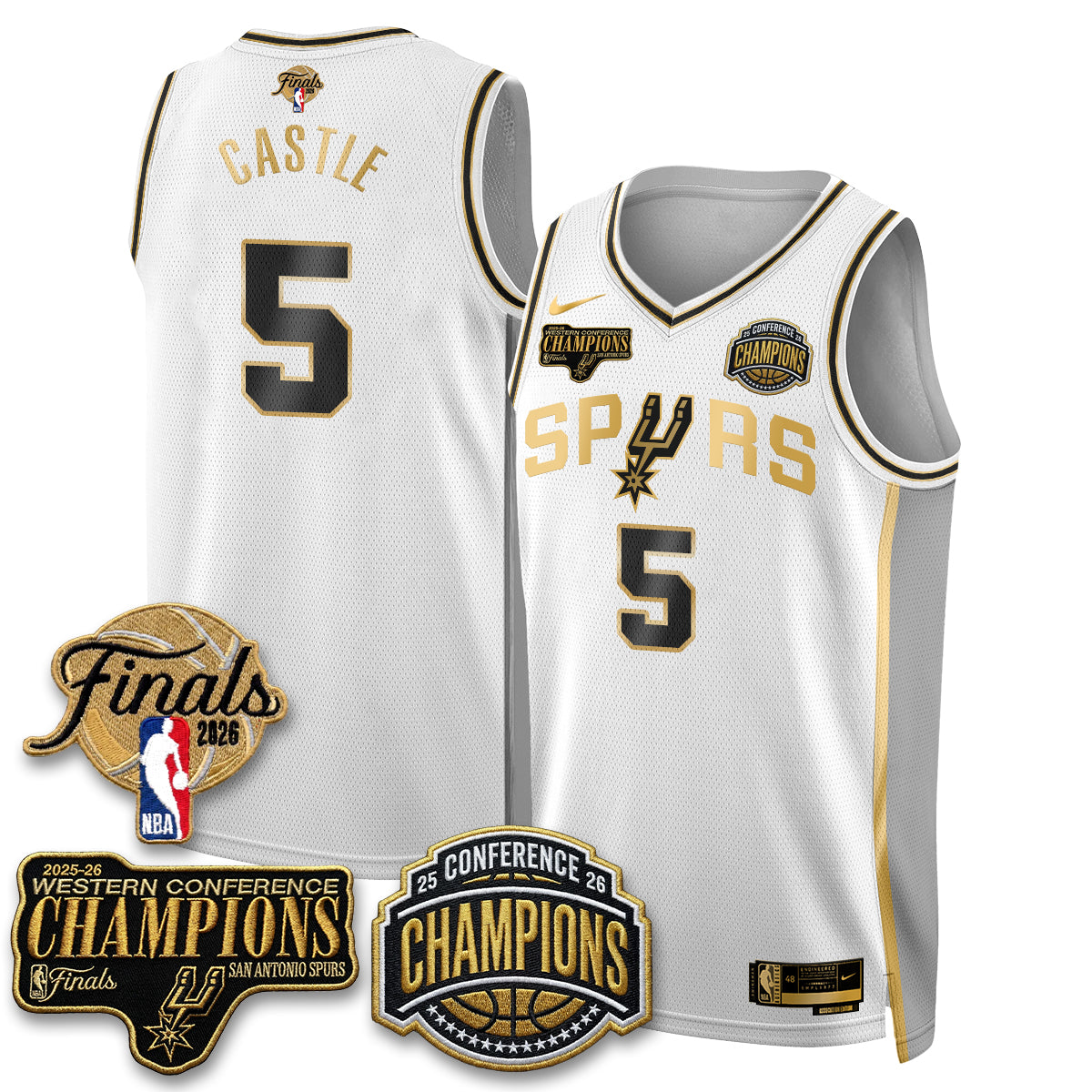 SAS 2026 NBA Western Conference Champions Vapor Special Edition Jersey - Stitched-DTD