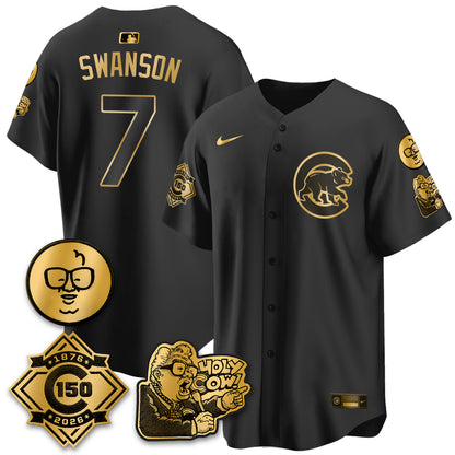 CHC 150th Anniversary Harry Caray Holy Cow Vapor Premier Limited Jersey - All Stitched V3-DTD
