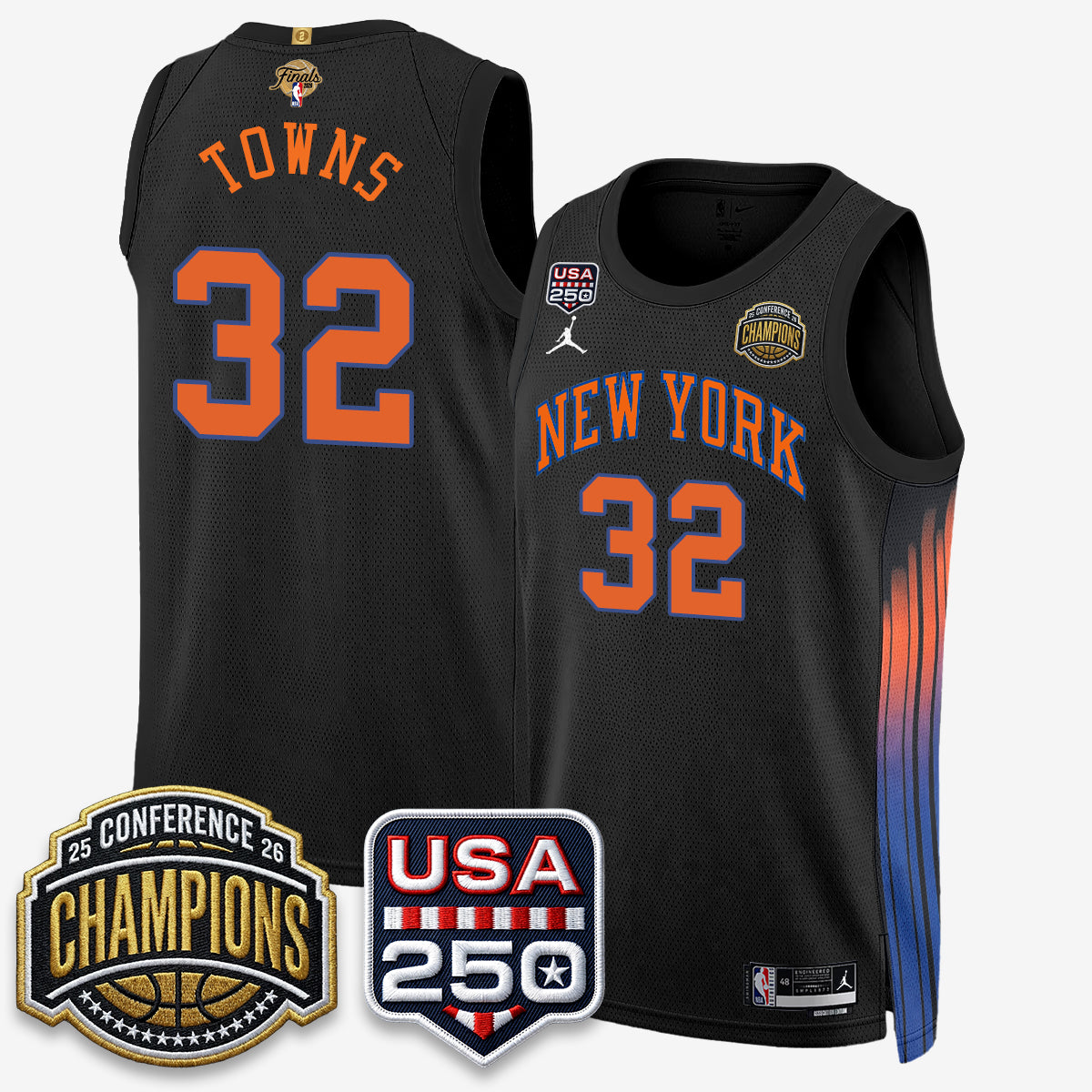 NYK 2026 NBA Eastern Conference Champions City Edition Jersey V2- Stitched-DTD