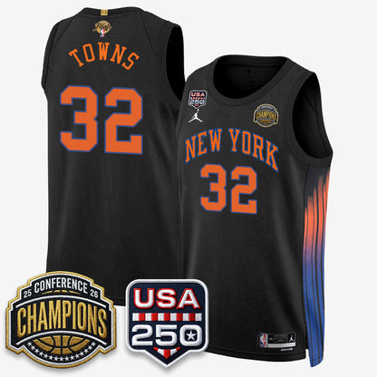 NYK 2026 NBA Eastern Conference Champions City Edition Jersey V2- Stitched-DTD