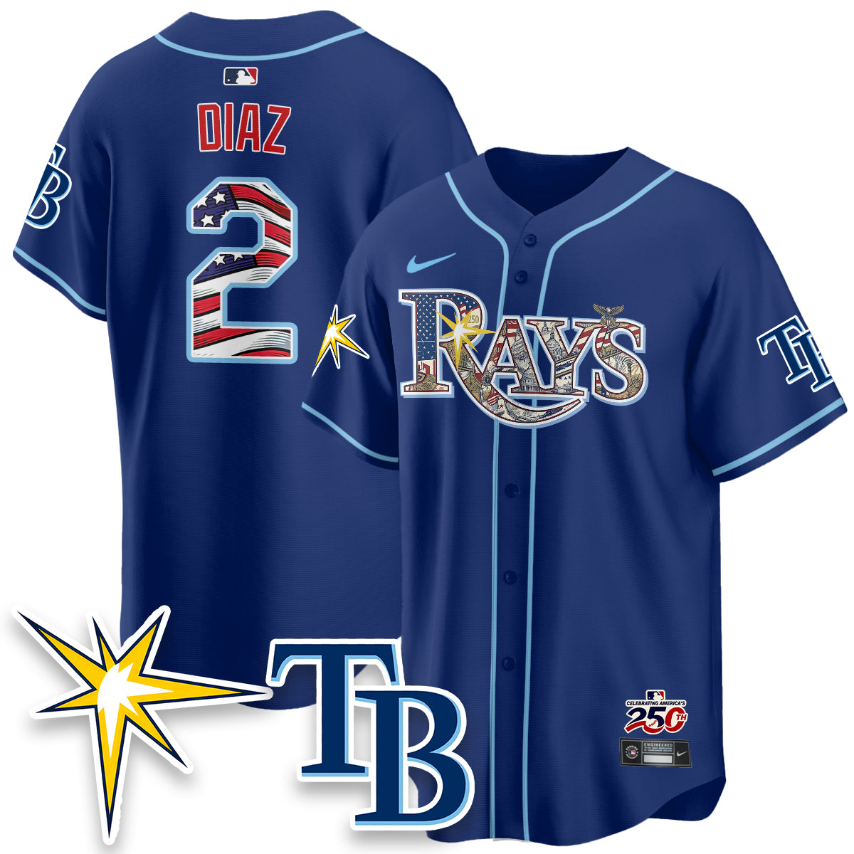 TB Independence Day USA 2026 Vapor Limited Jersey - Stitched-DTD