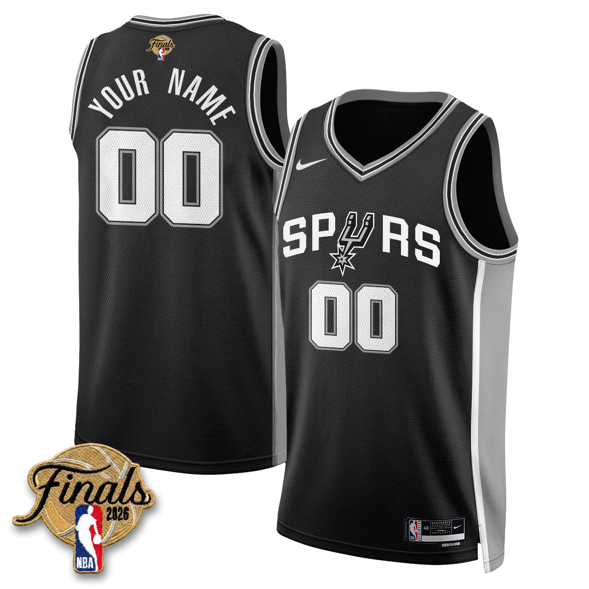 SAS 2026 NBA Western Conference Champions Vapor Custom Jersey V2- Stitched-DTD
