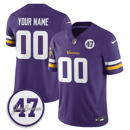 MIN Joey Browner Thank You For Memories - 1960 – 2026 Football Vapor Limited Custom Jersey - All Stitched-DTD