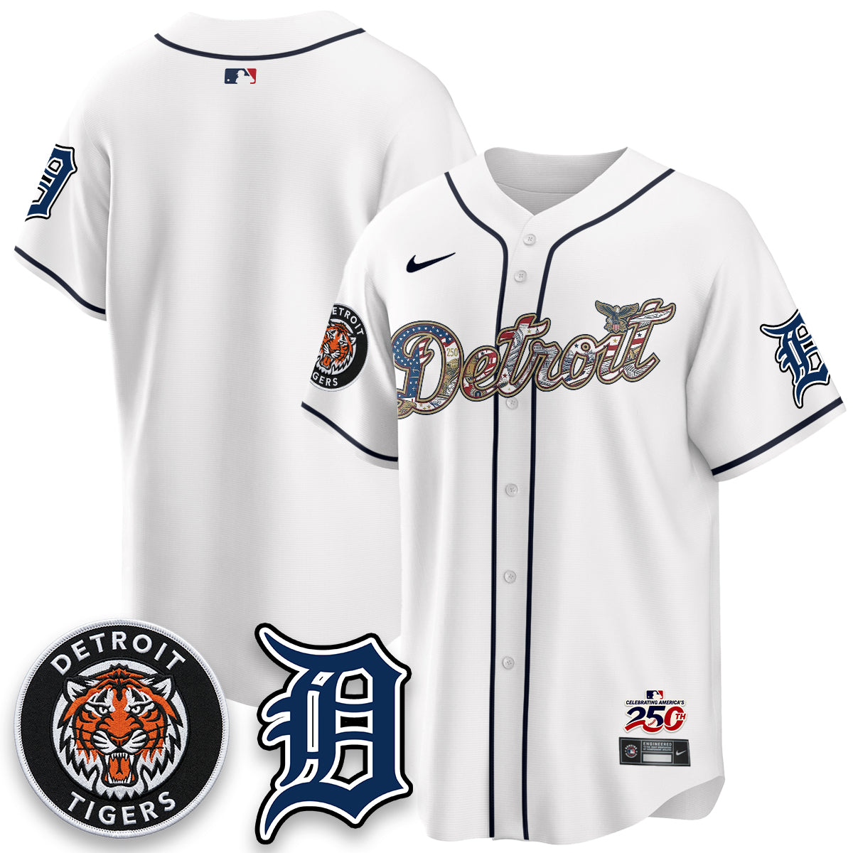 DET 2026 Independence Day USA Vapor Limited Jersey - Stitched-DTD