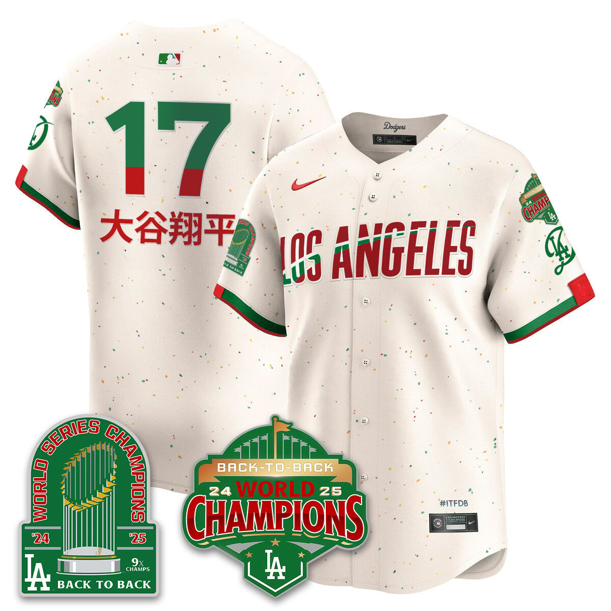 LAD Mexico Vapor Limited Jersey - 9x & B2B Champs - All Stitched-DTD