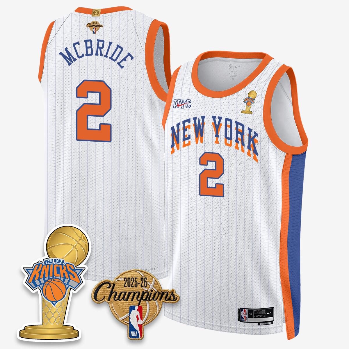 NYK 2026 Basketball Champions Vapor Jersey - Stitched-DTD