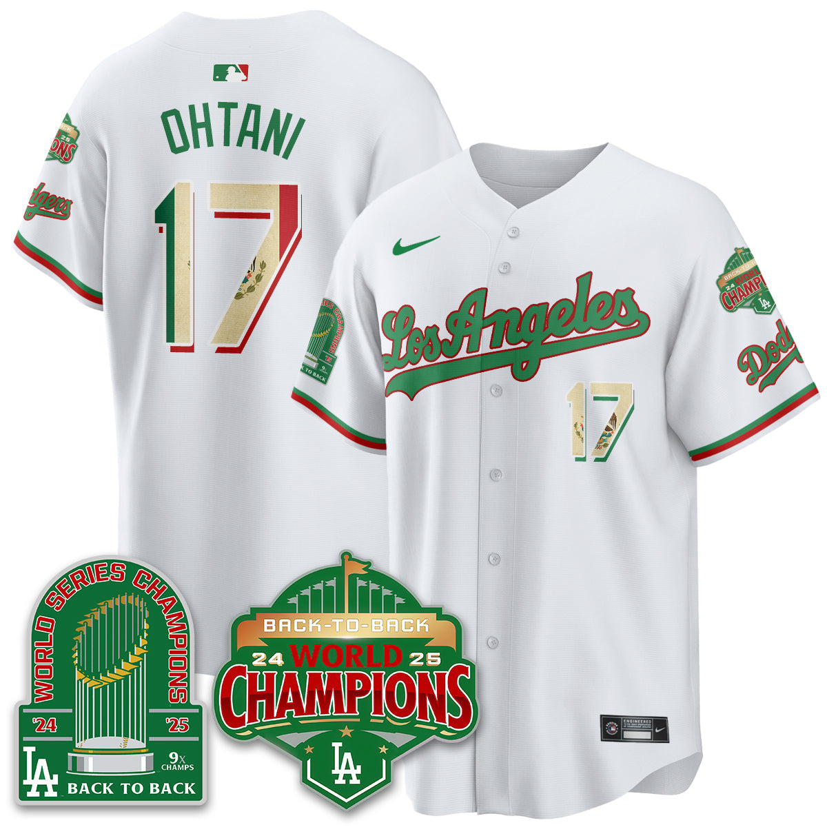 LAD Mexico Vapor Limited Jersey - 9x & B2B Champs - All Stitched-DTD